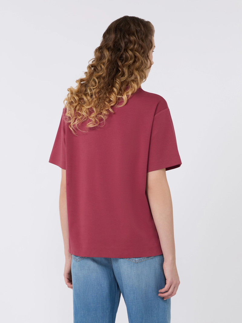 MULTID Cotton jersey boxy T-shirt - CHERRY 4