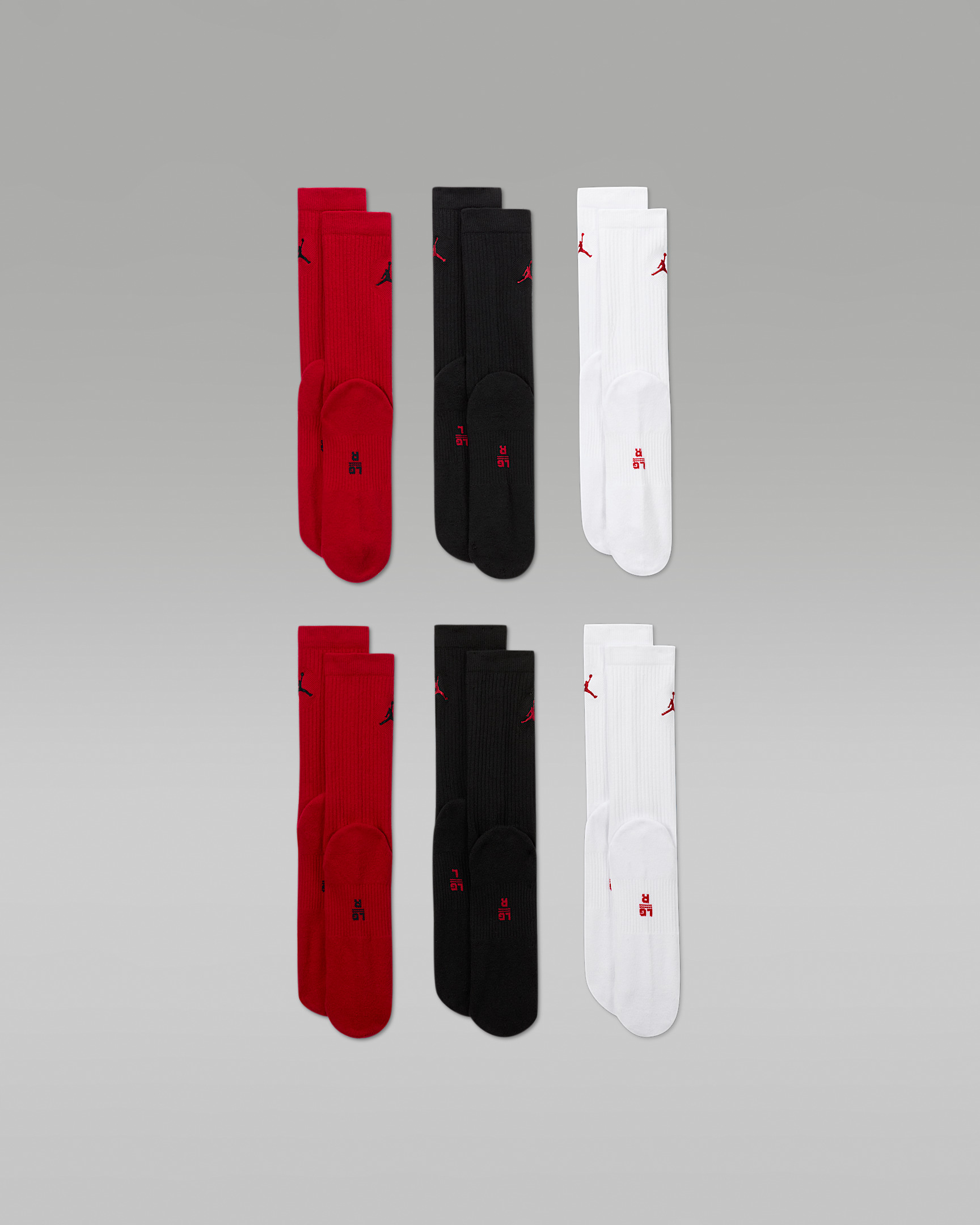 Jordan Everyday Cushioned Crew Socks (6 Pairs) - 3