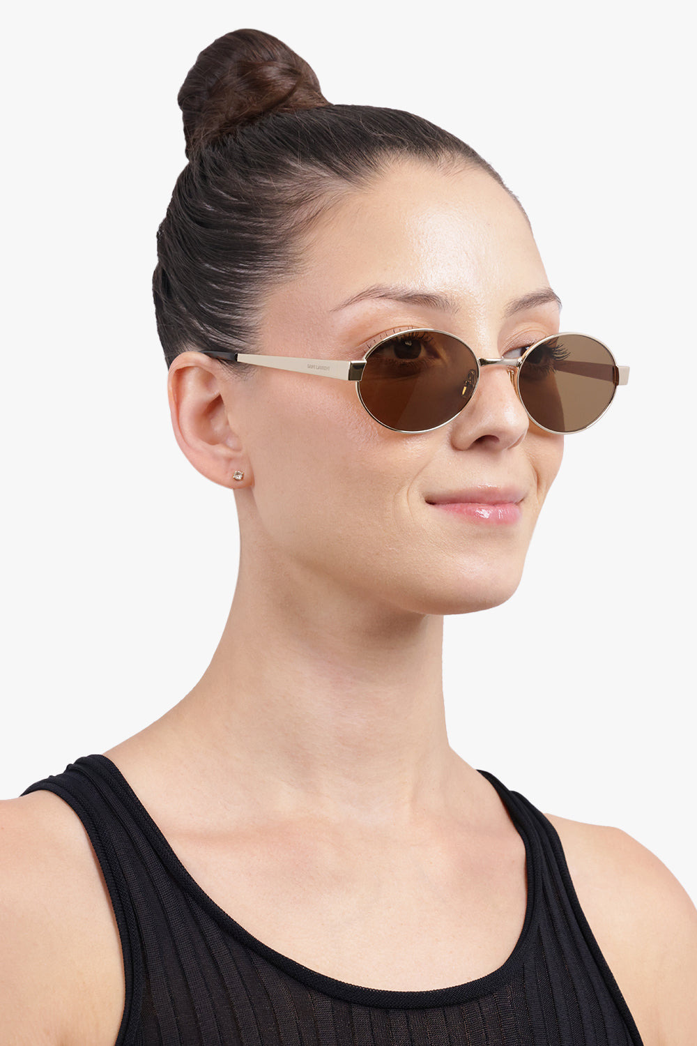 SL 692 ROUND EYE SUNGLASSES | BROWN/GOLD - 5