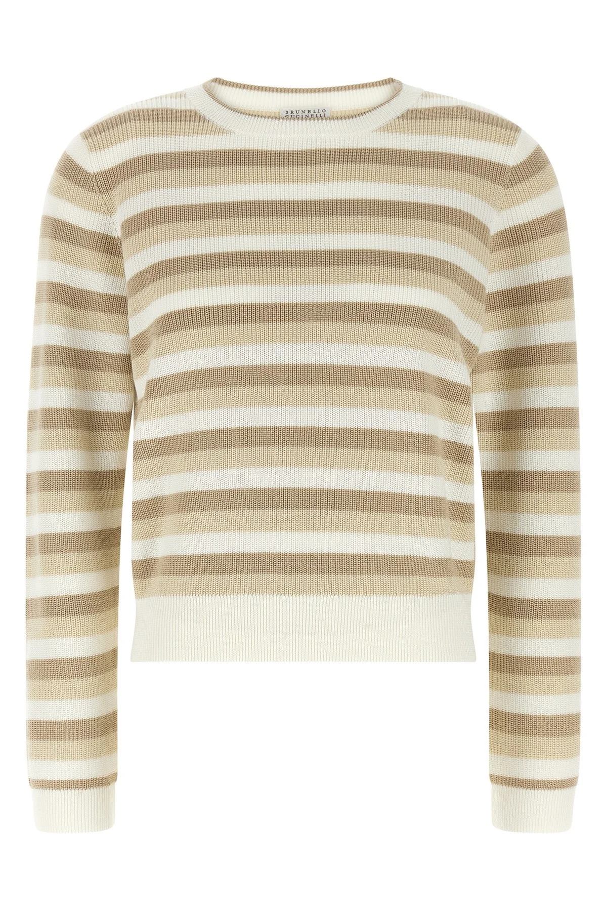 Striped Cotton Sweater - 1