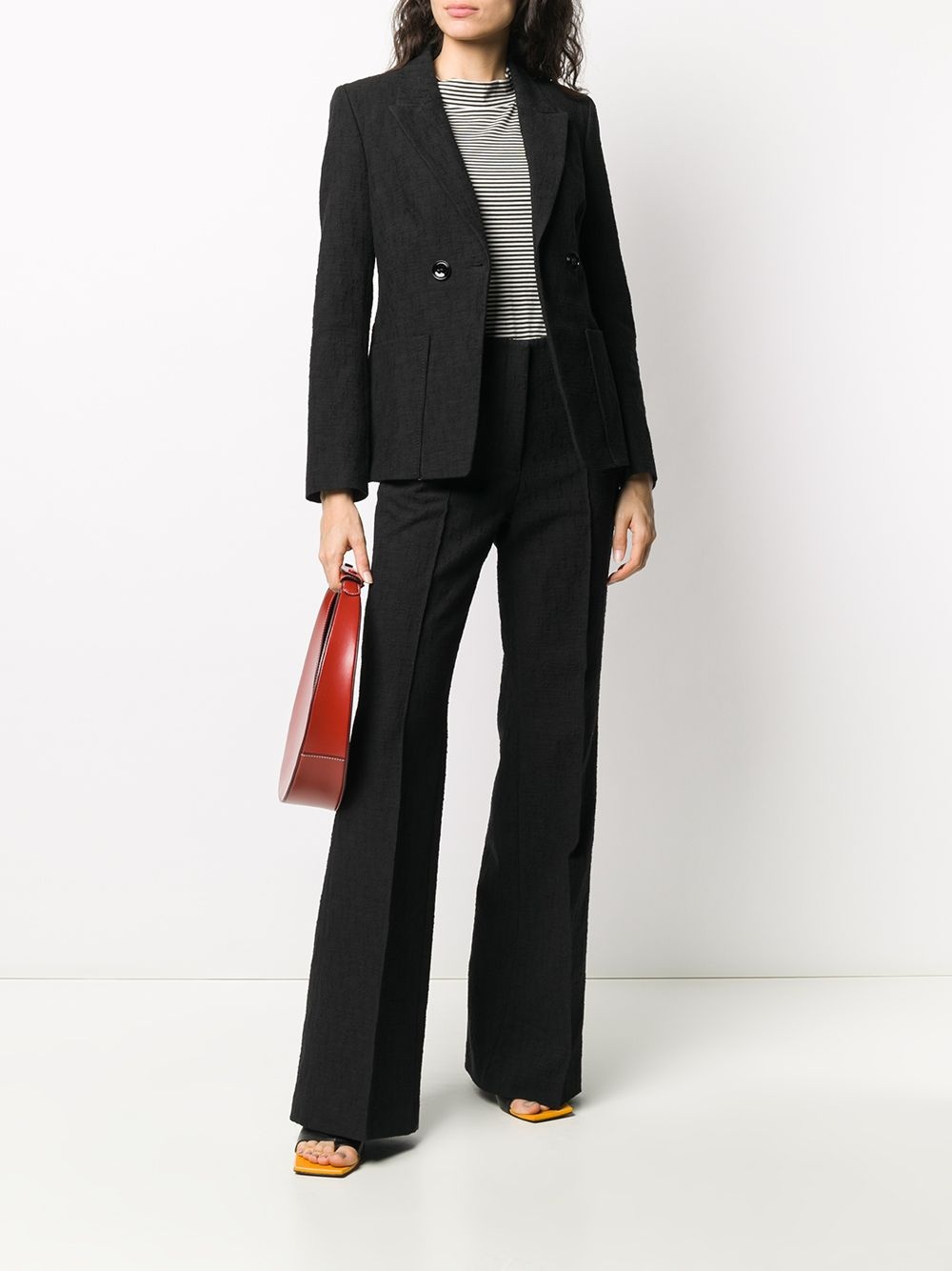 textured pleated trousers - 2