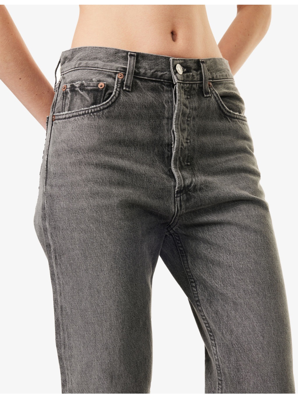 90's Pinch Five-Pockets Straight-Leg High-Rise Denim Jeans - 5