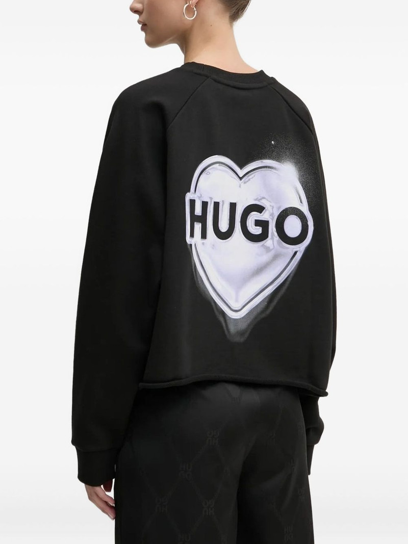 HUGO heart logo sweatshirt outlook