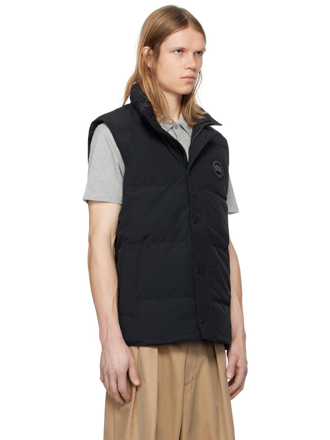 Black 'Black Label' Garson Down Vest - 2