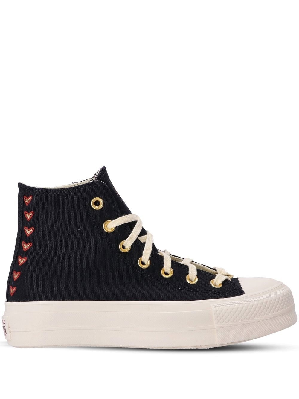 Chuck Taylor All Star Hearts platform sneakers - 1
