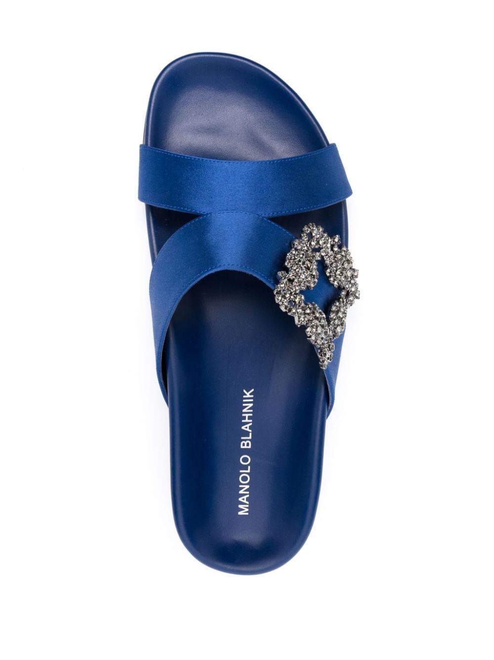 Chilanghi buckled satin slippers - 4