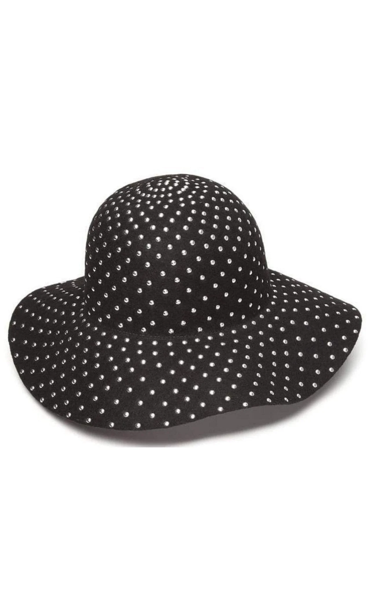 Studded Wool-felt Wide Brim Hat - 1