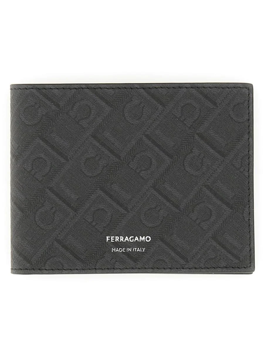 Ferragamo Men Portafoglio Con Logo Monogram - 1