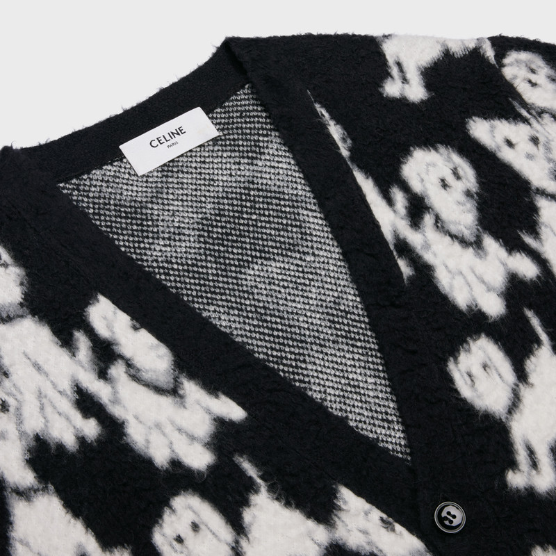 ARTIST JACQUARD CARDIGAN IN BRUSHED COTTON 3