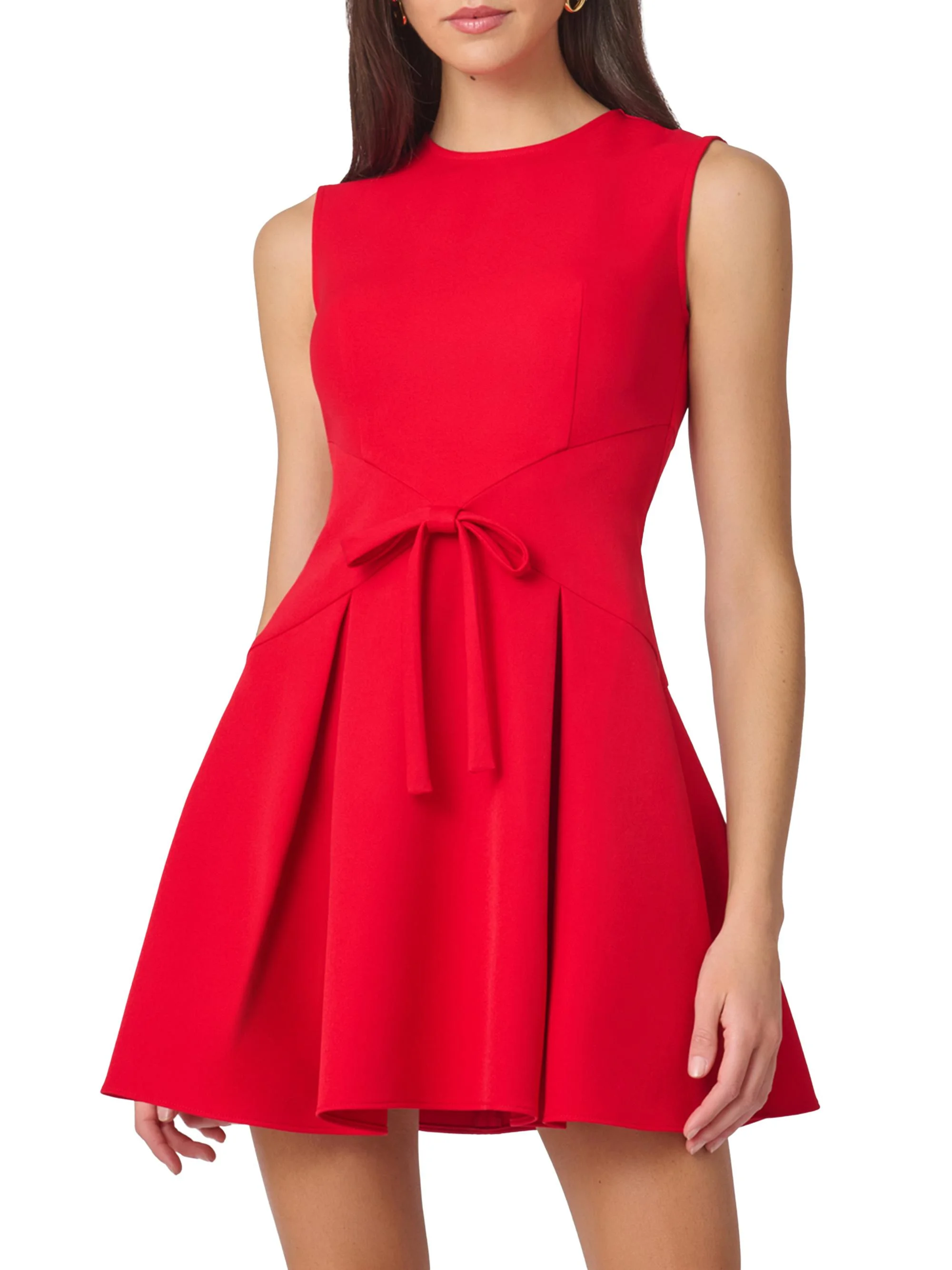 Women's Hattie Crepe Minidress - Cherry - 1