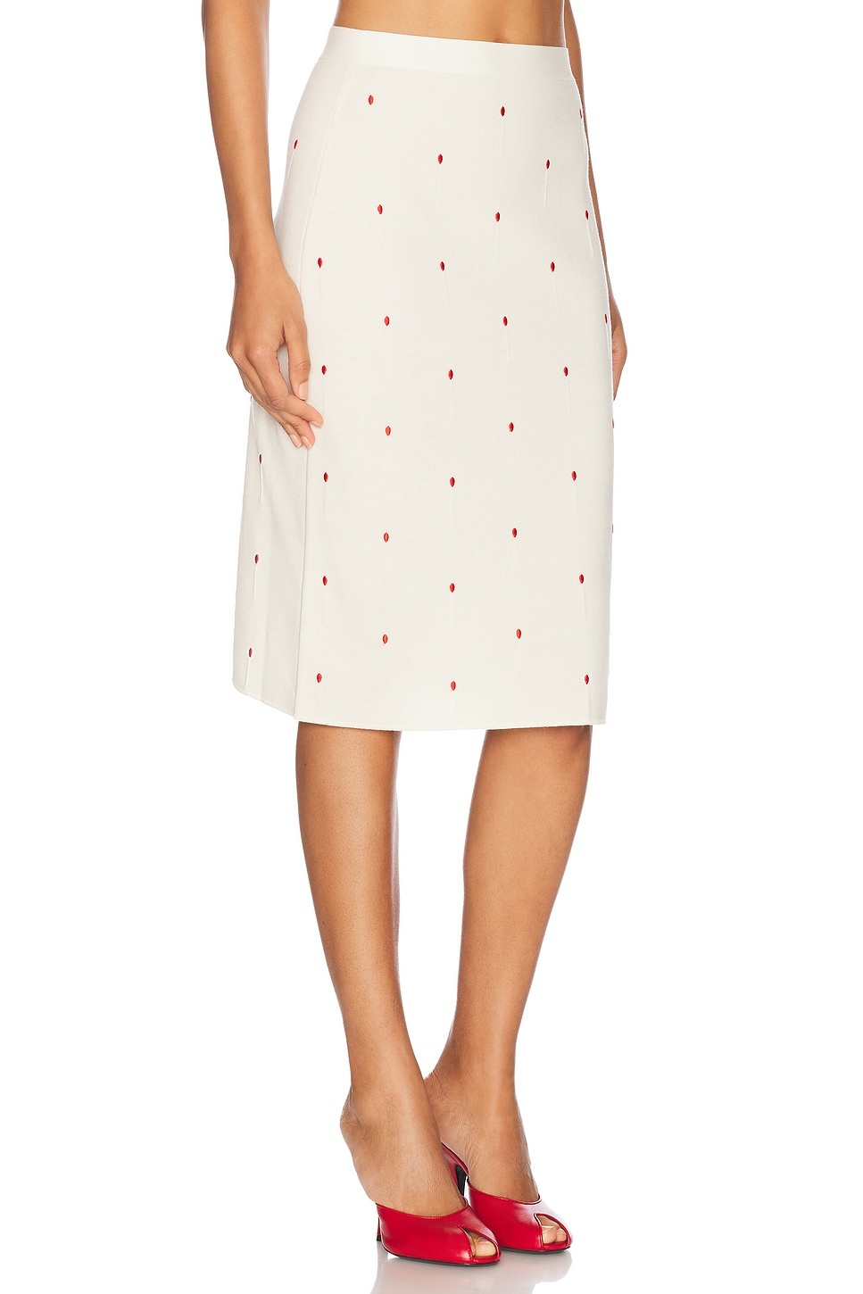 High Waisted Midi Skirt - 2
