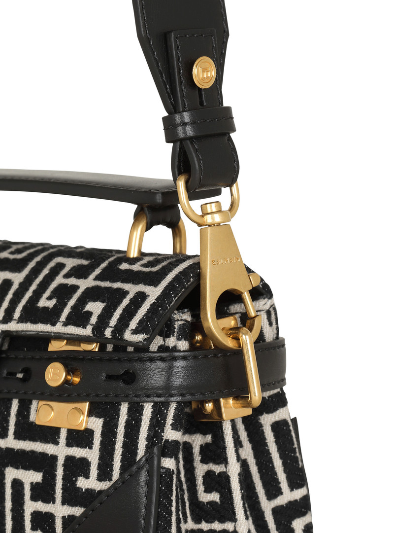 B-Buzz 19 leather bag with jacquard monogram 6