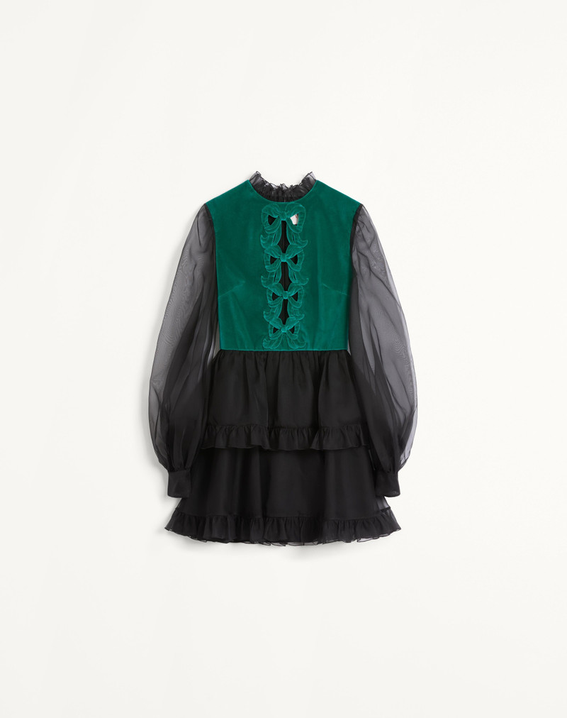 SHORT EMBROIDERED ORGANZA DRESS 1
