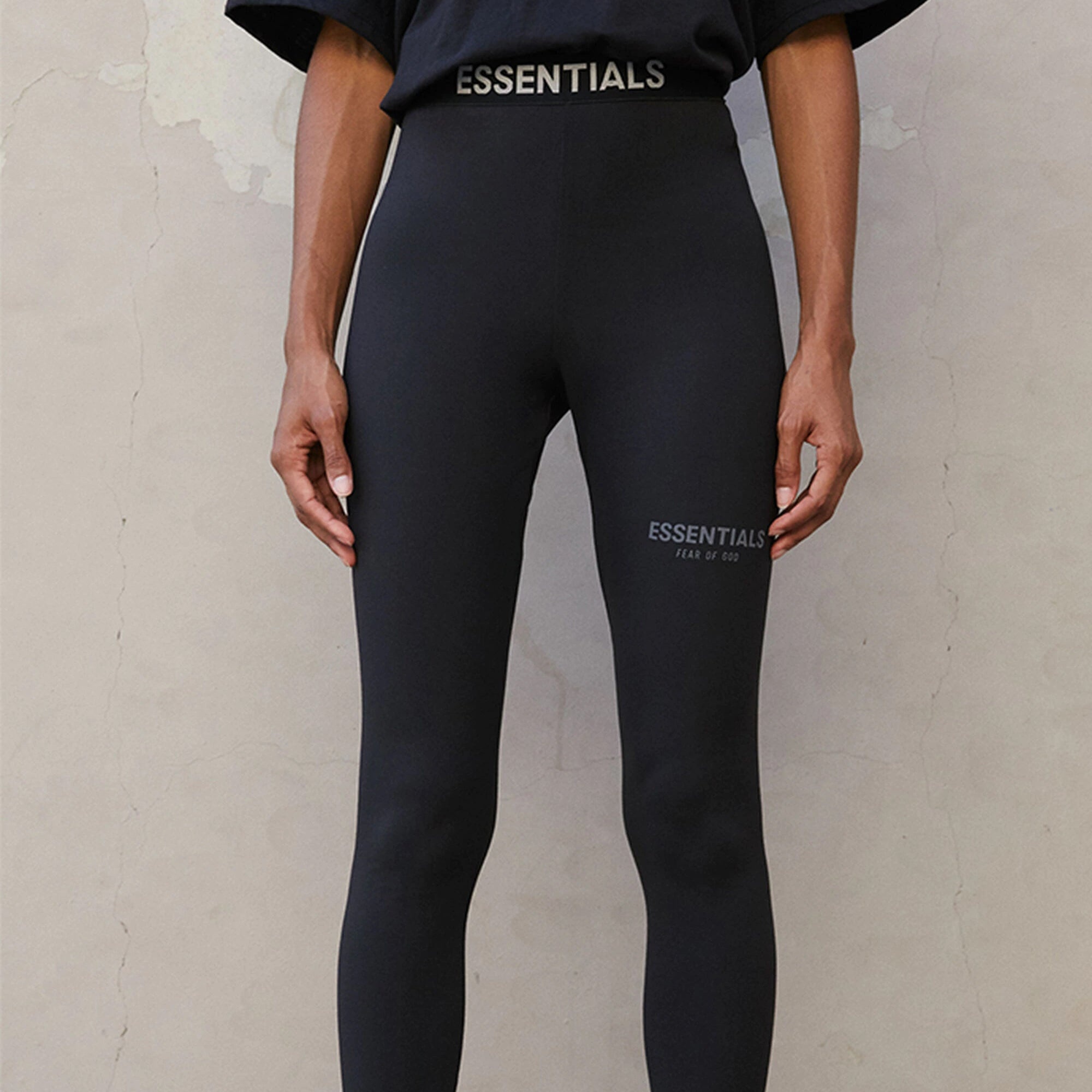 Fear of God Essentials FW21 Athletic Leggings 'Black' FOG-FW21-033 - 4