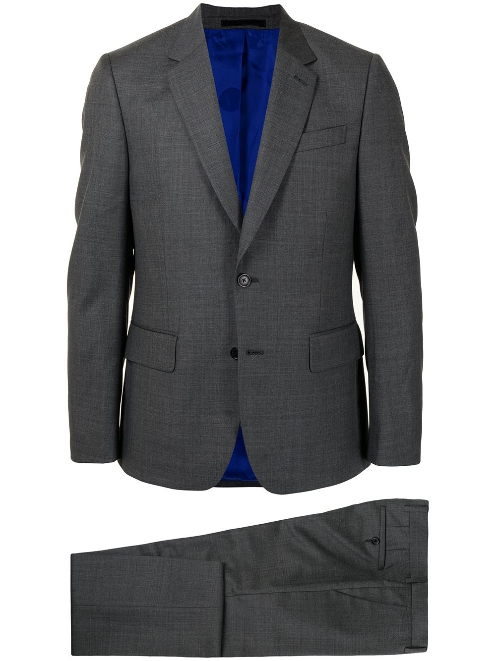 single-breasted wool suit - 1