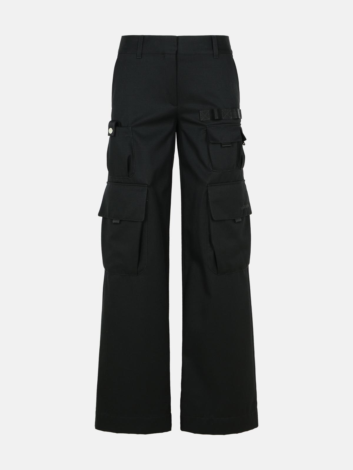 'TOY BOX' BLACK VIRGIN WOOL PANTS - 1