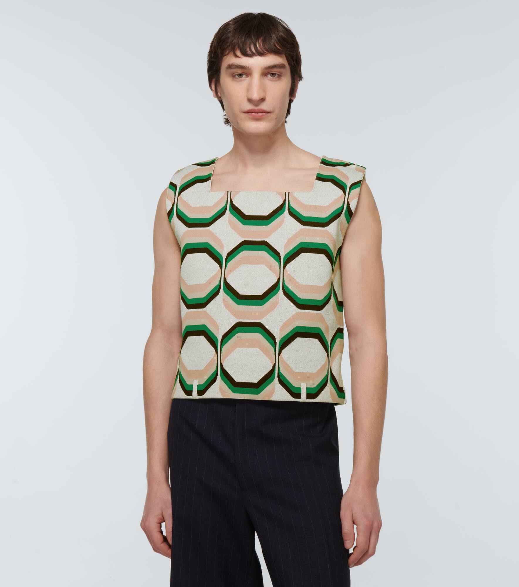 Geometric printed vest - 3