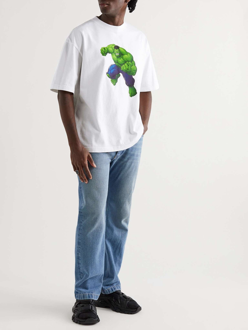 BALENCIAGA + Marvel Oversized Printed Cotton-Jersey T-Shirt outlook