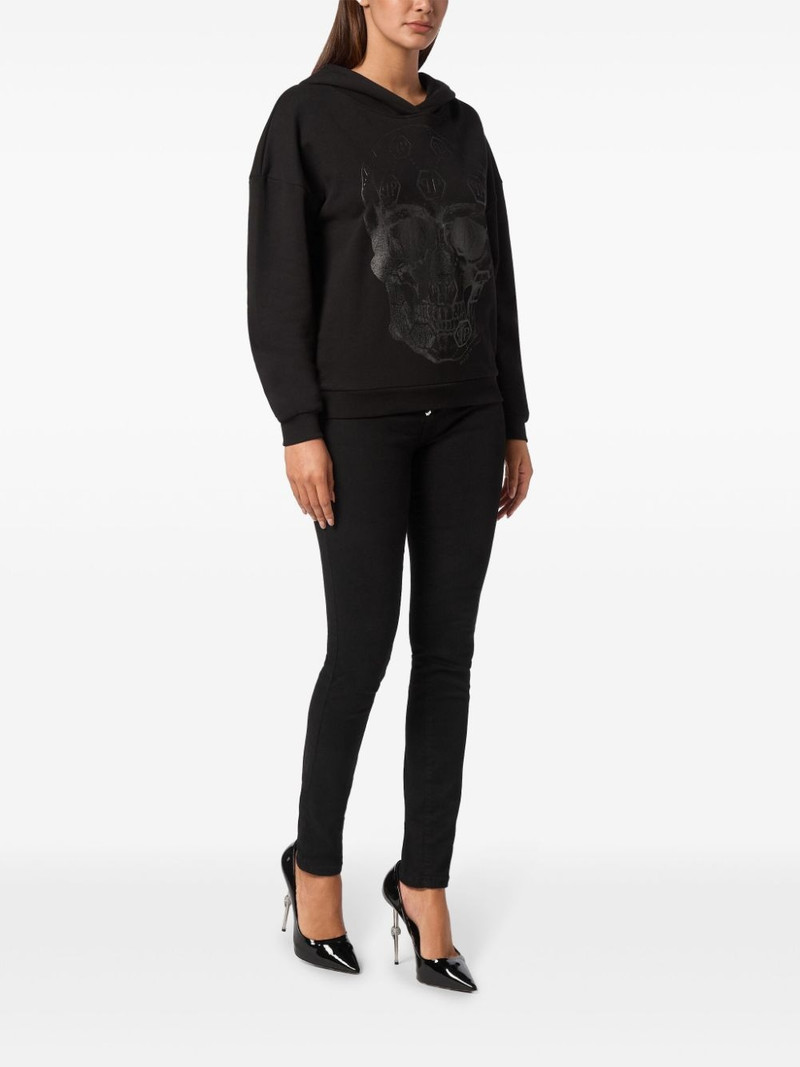 PHILIPP PLEIN Monogram Skull hoodie outlook