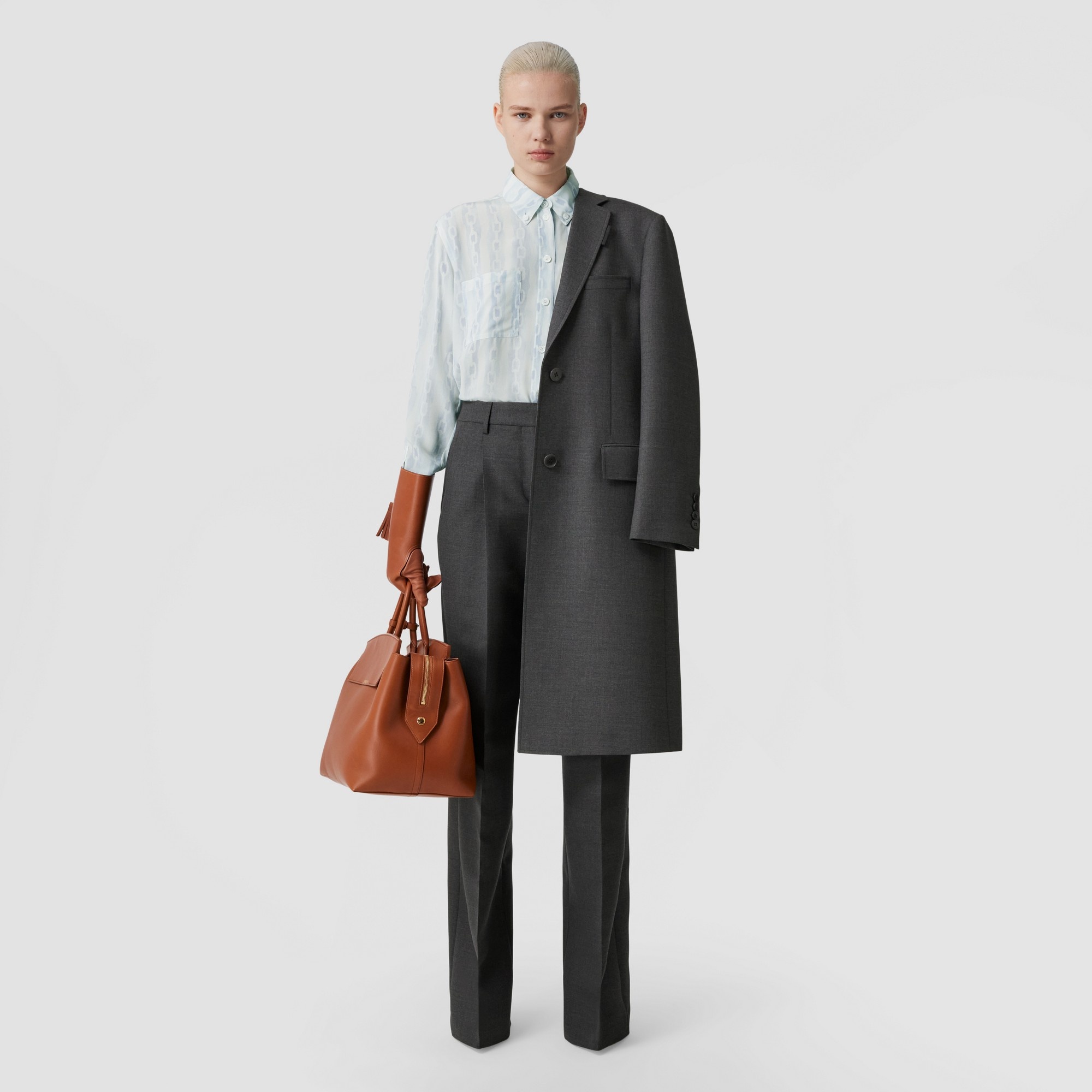 Wool Wide-leg Trousers - 4
