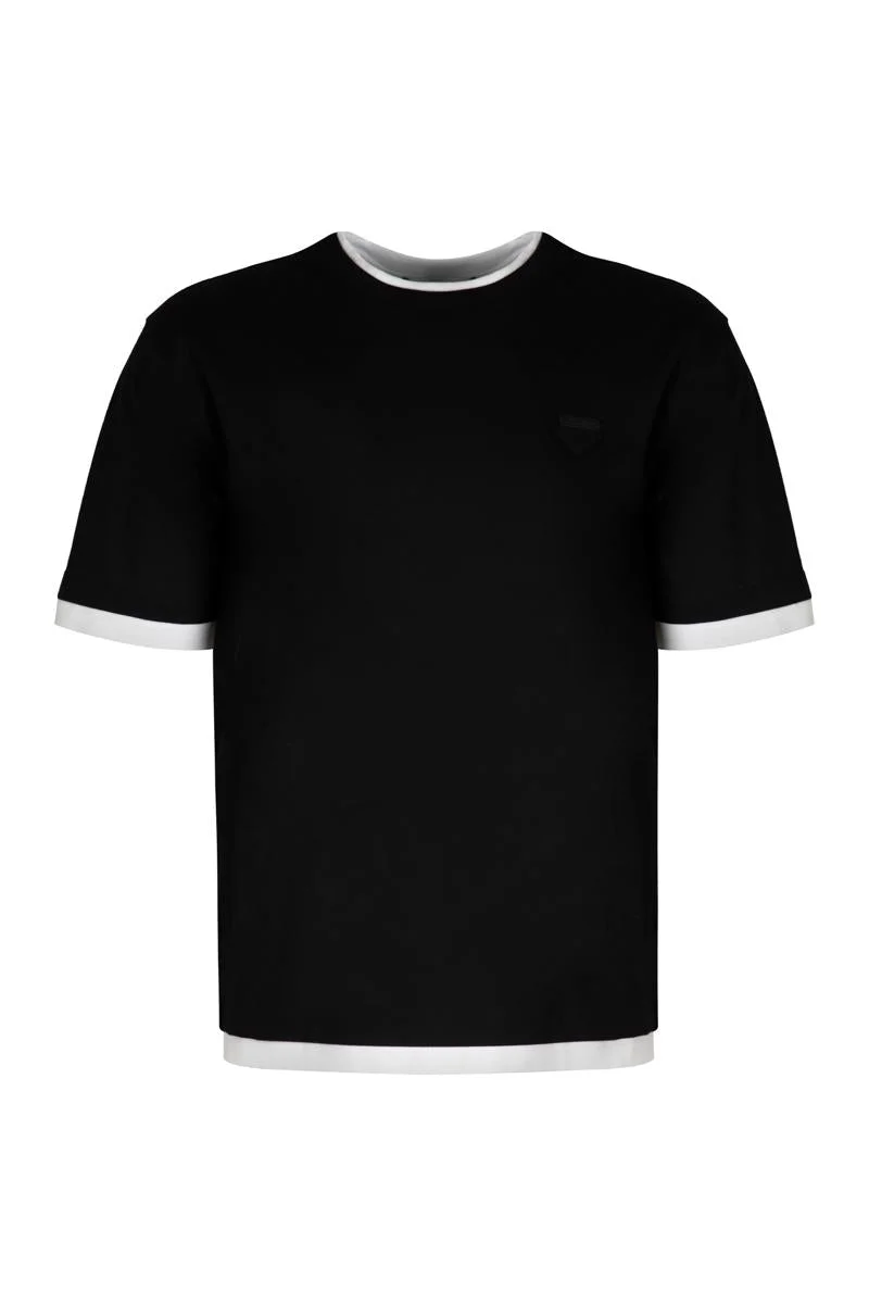Prada Cotton Crew-Neck T-Shirt - 1