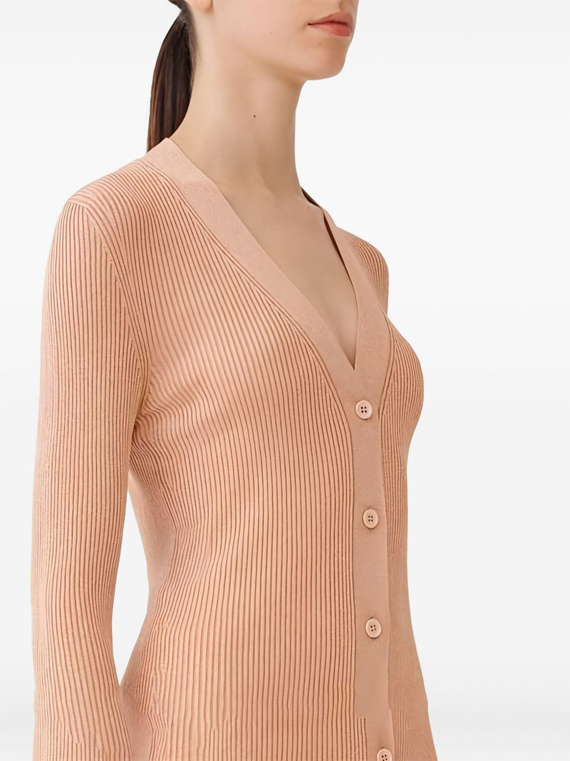 ribbed buttoned cardigan 5