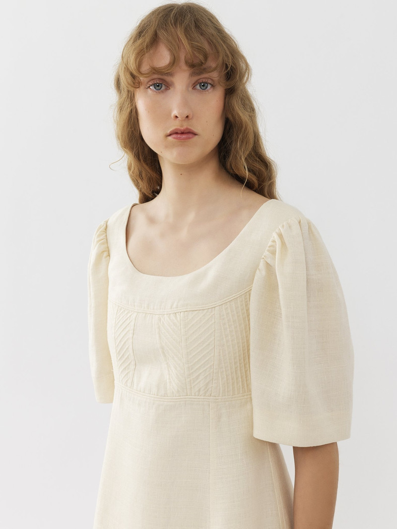 BOAT-NECK MINI DRESS 5