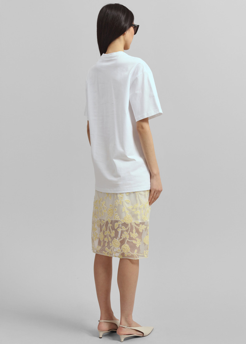Yuri Boxy Super Soft Tee - White 6