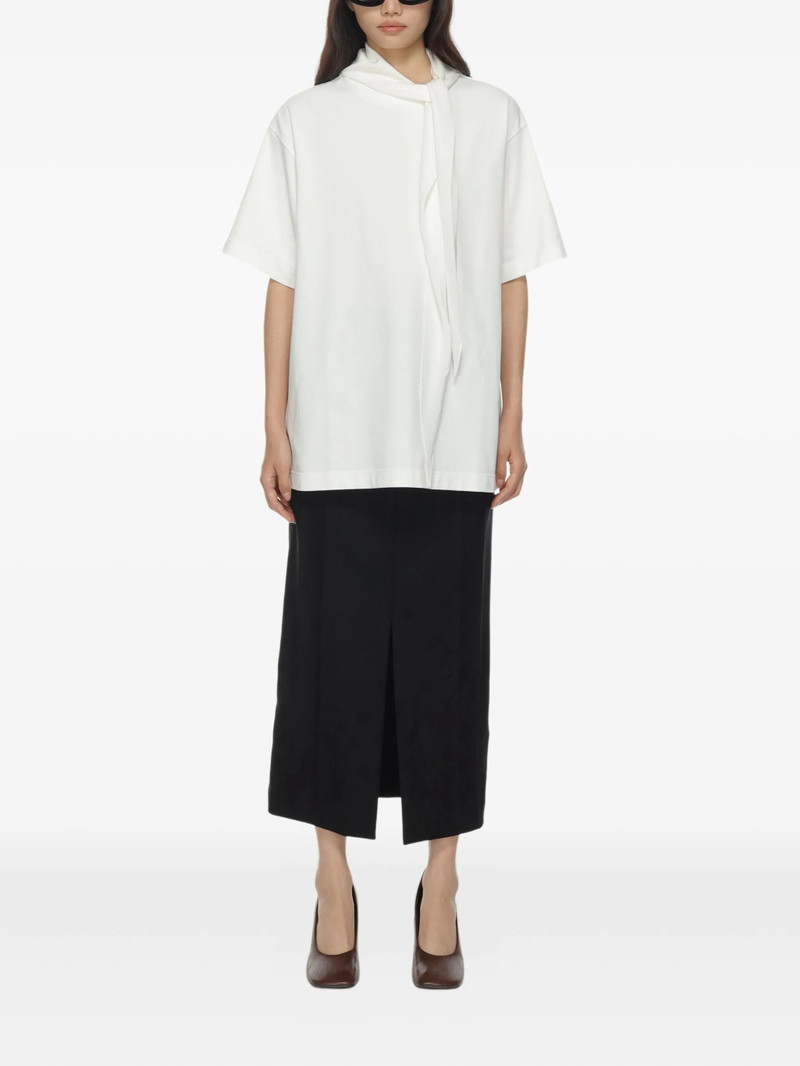 Carven Carven Scarf-collar Cotton T-shirt outlook