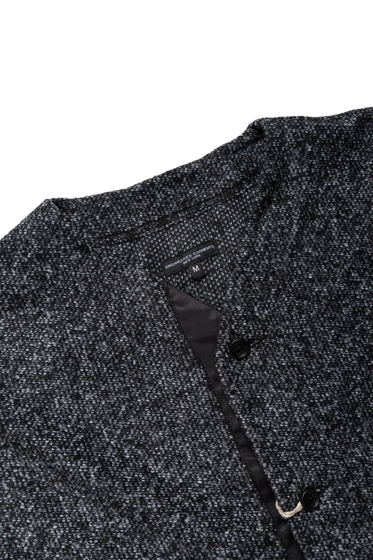 Knit Cardigan Wool Poly Melange Knit - Charcoal - 6