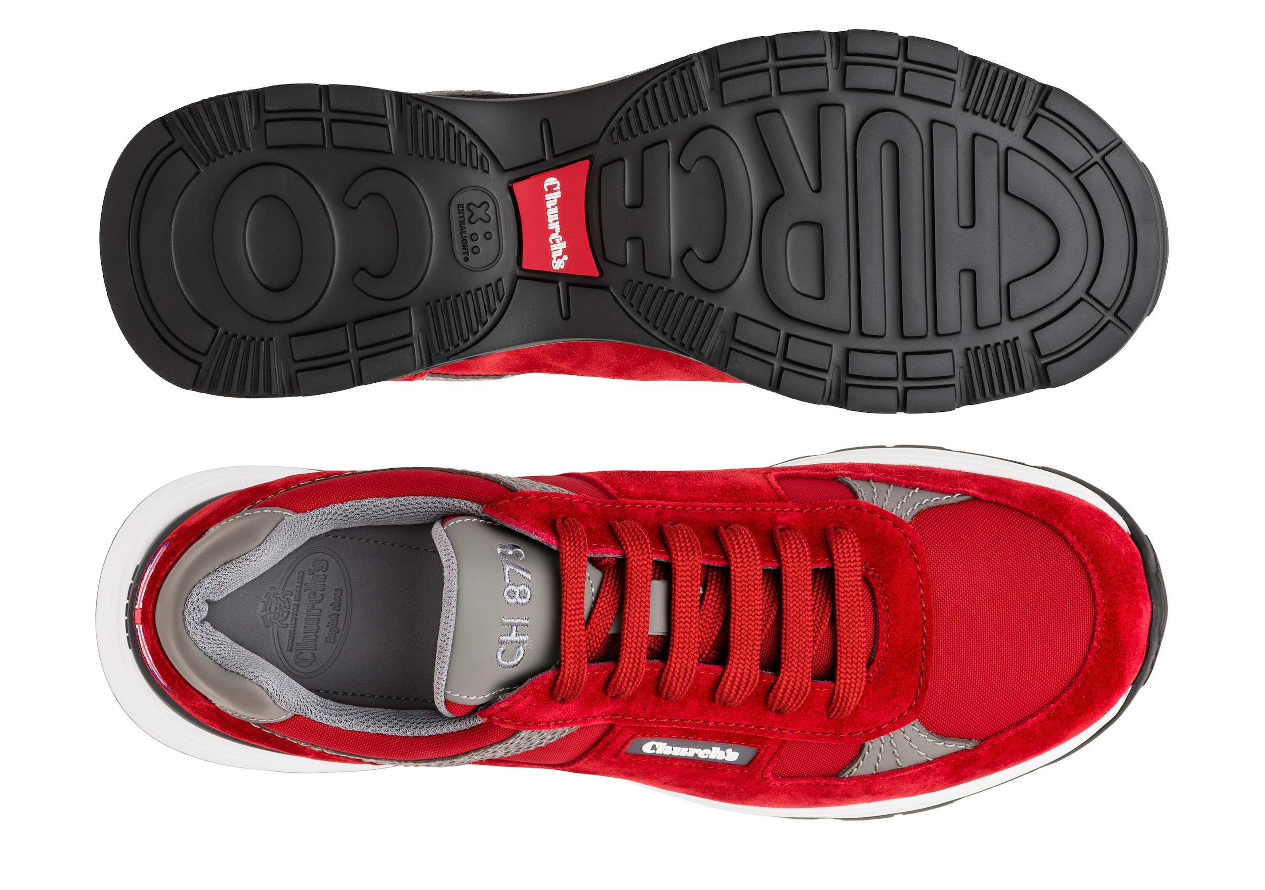 Ch873
Suede Tech Retro Sneaker Scarlet - 3