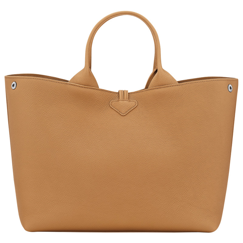 Le Roseau L Handbag Walnut - Leather 4
