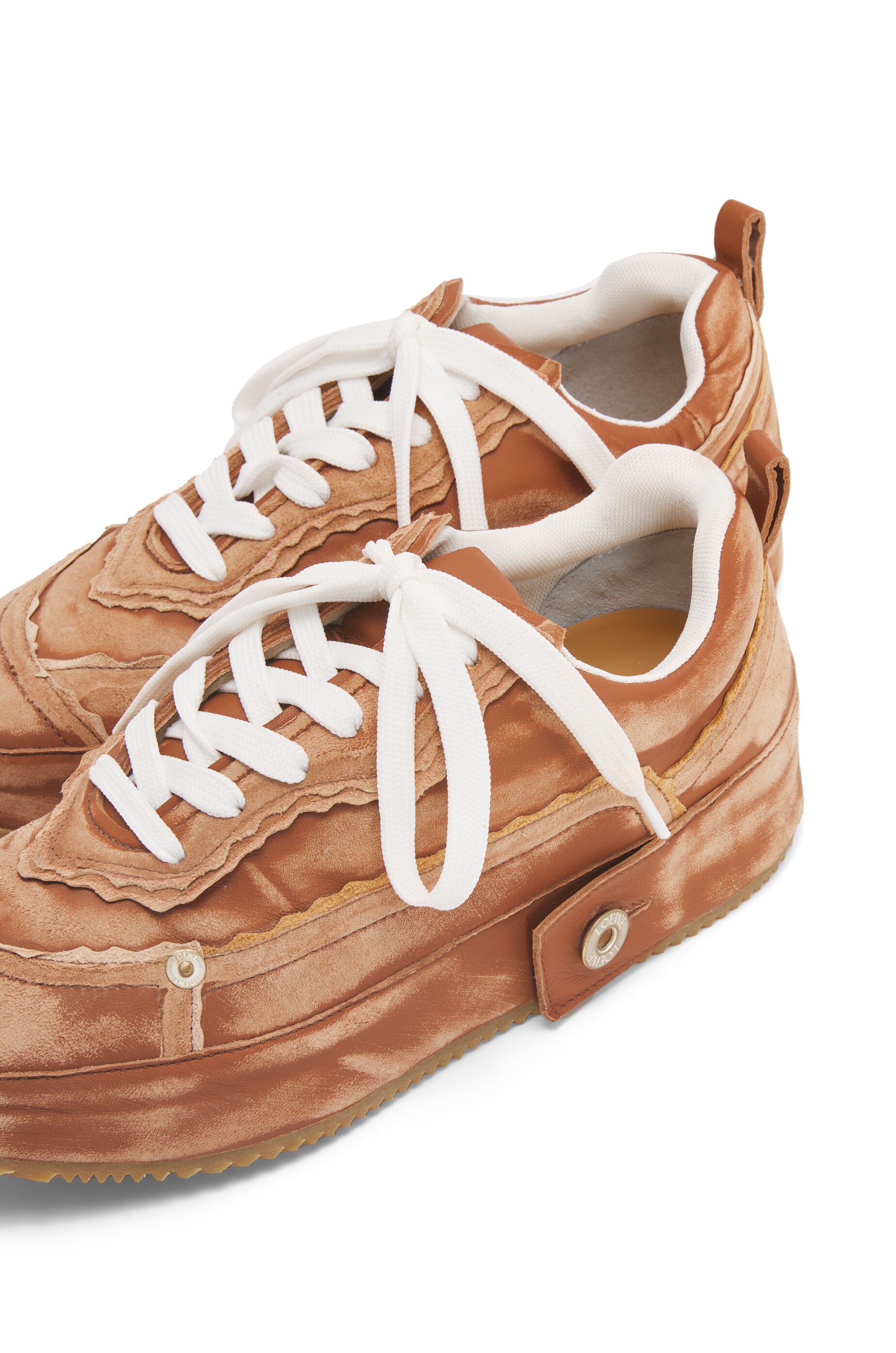 Deconstructed sneaker in calfskin - 4
