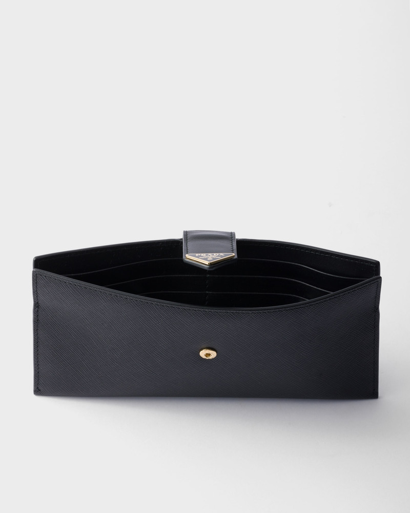 Prada Large Saffiano and leather wallet outlook