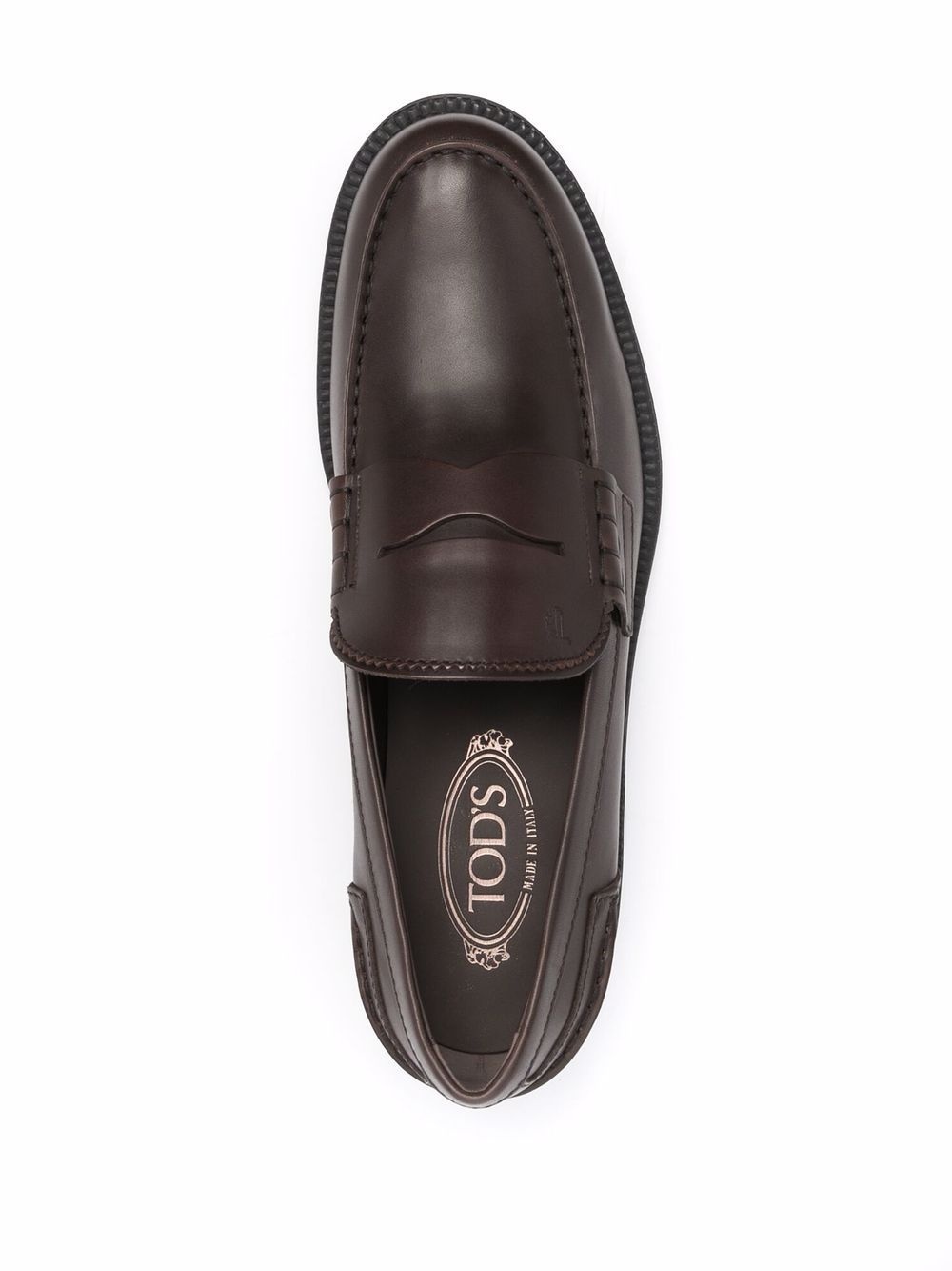 leather penny loafers - 4