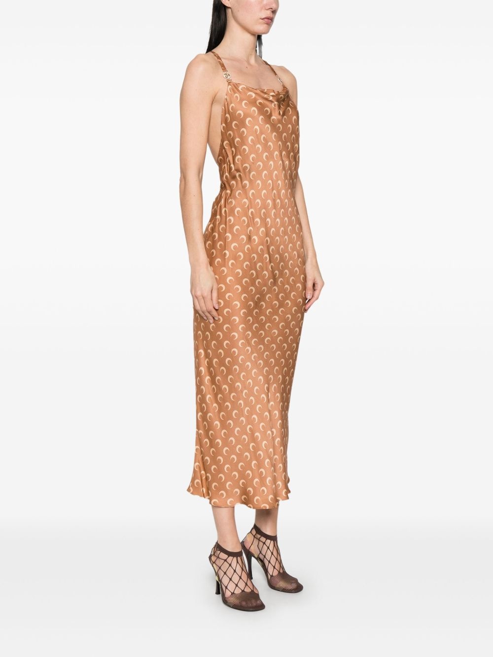 Moon Satin maxi dress - 3