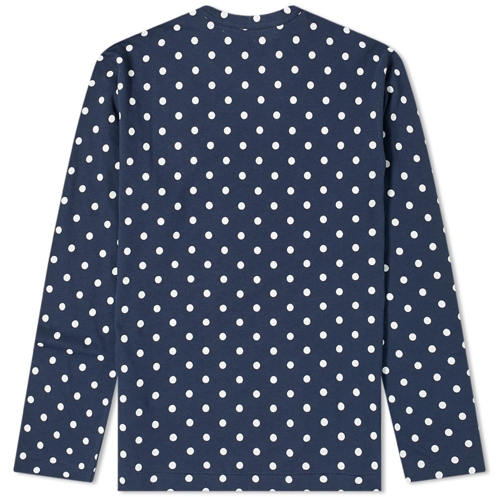 Comme des Garcons Play Long Sleeve Polka Dot Tee - 2