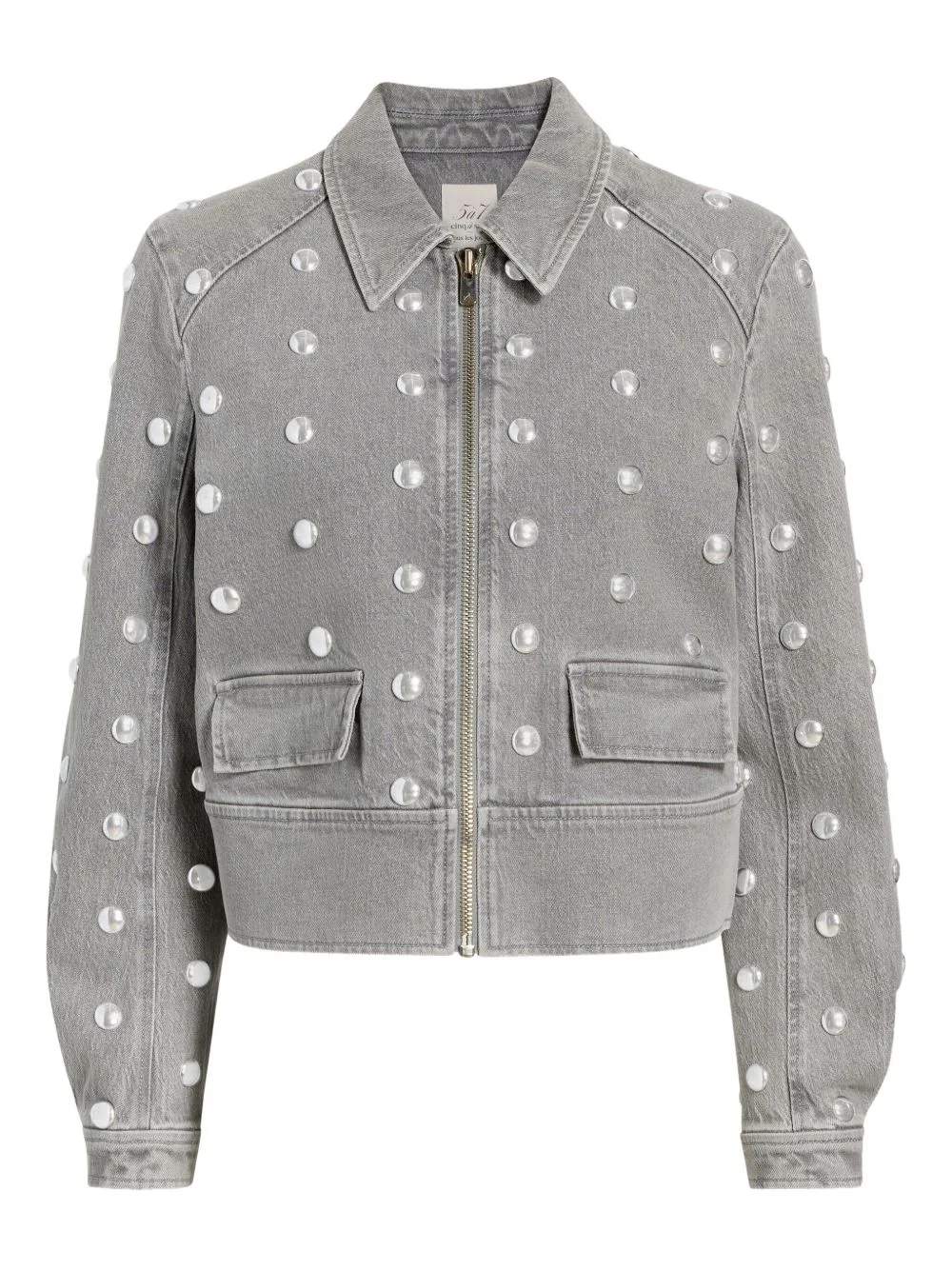 Harriet studded denim jacket - 1