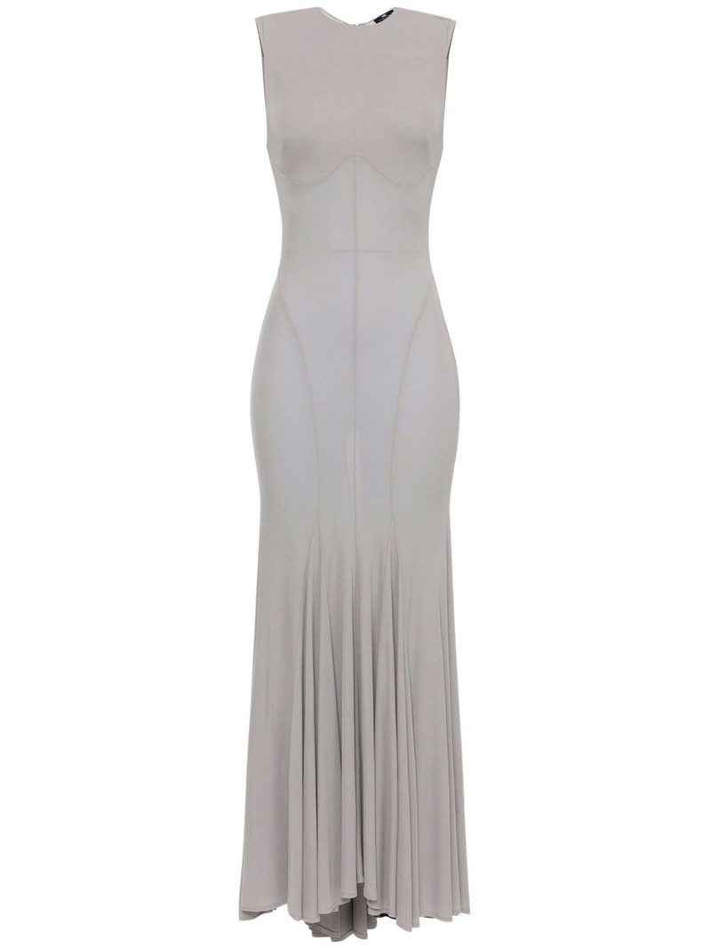 jersey flared midi dress 1