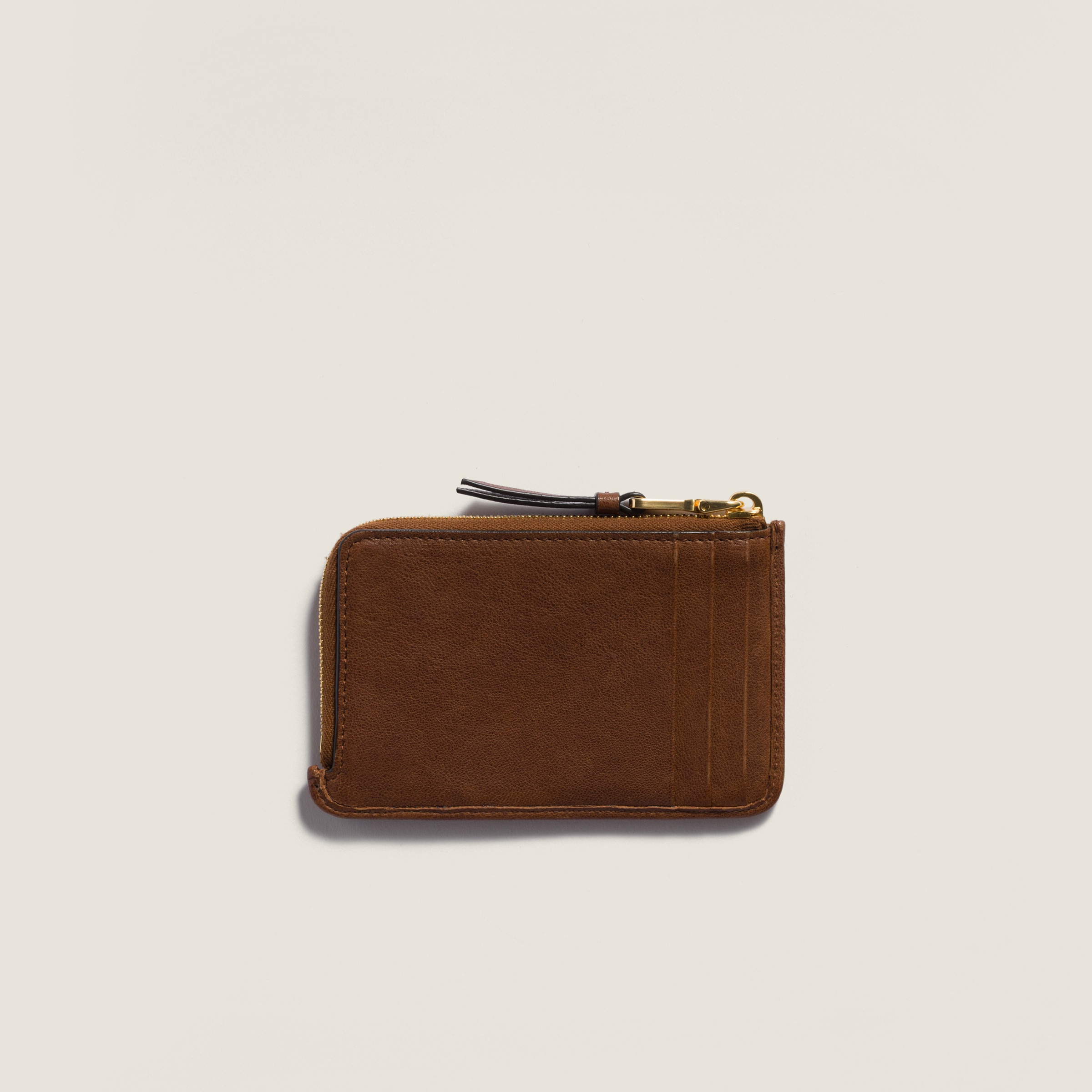 Leather patchwork pouch card holder - 3