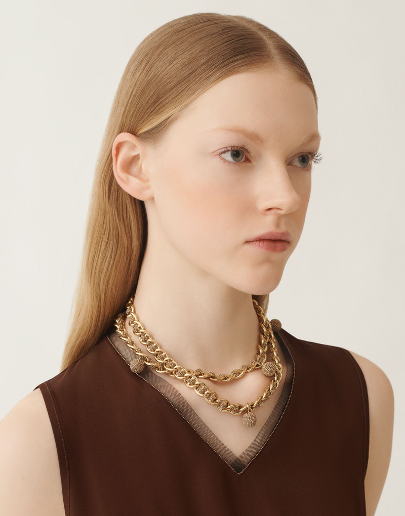 FABIANA FILIPPI Diamond wire long necklace outlook