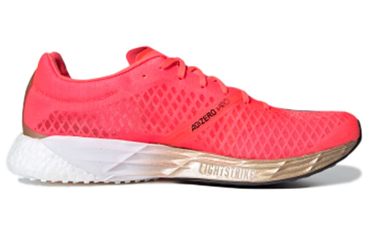NEW adidas Mens Adizero Pro Running Shoes Signal Pink Core Black Size  11 FW9240 adidas adidas Adizero Pro  main image 3