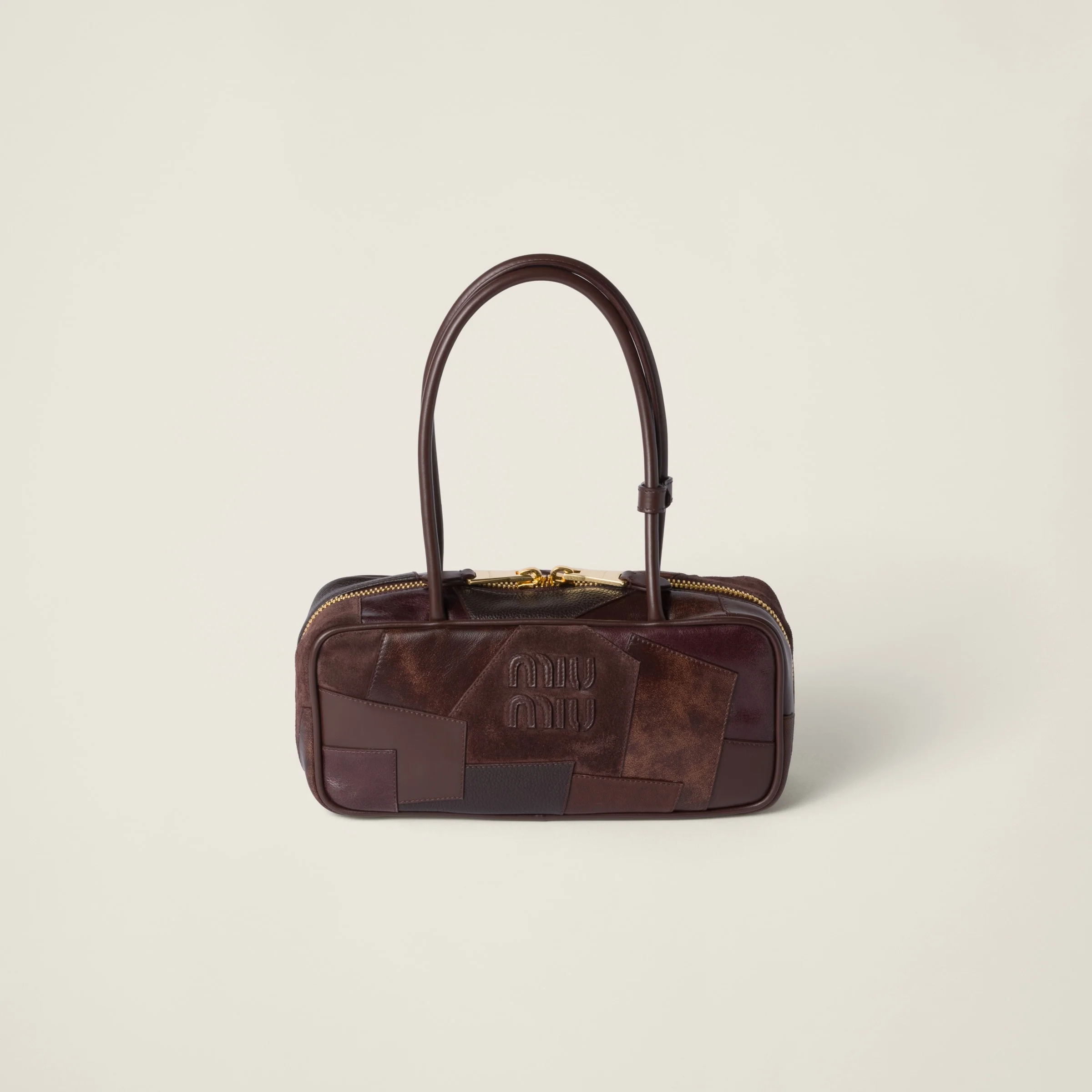 Beau leather patchwork bag - 1