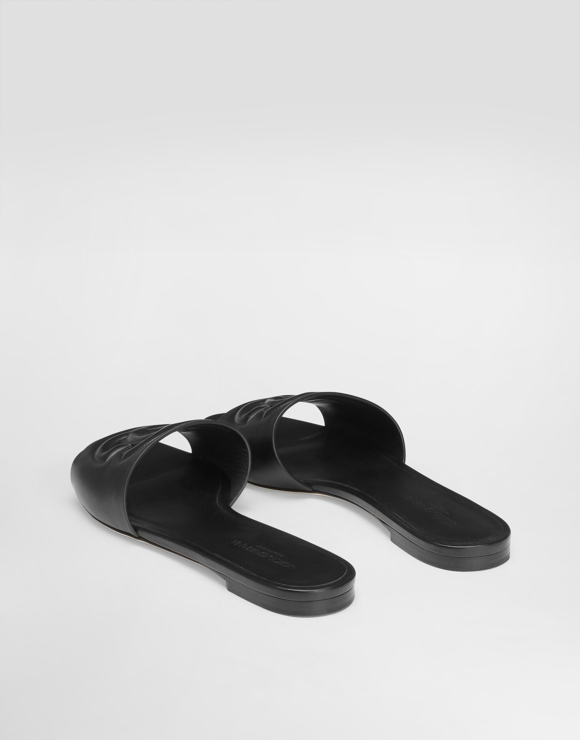 Calfskin sliders with DG Millennials logo - 3