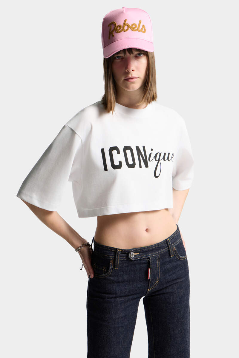 ICONIQUE CROPPED LOOSE FIT T-SHIRT 1