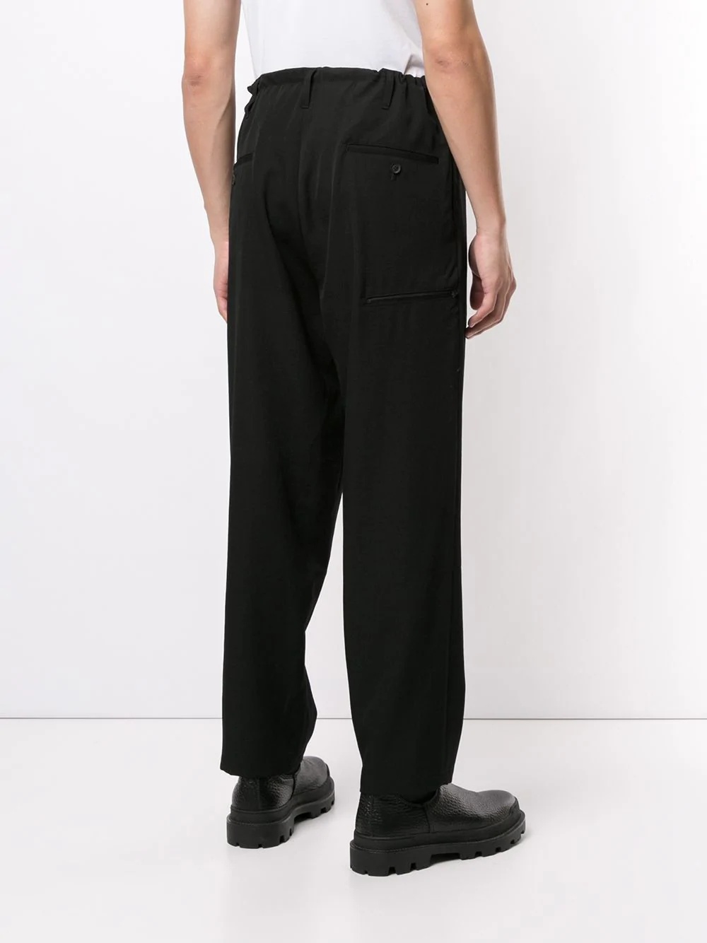 drawstring-waist trousers - 5