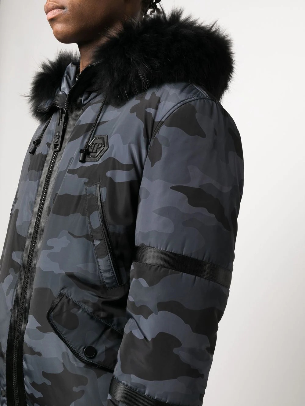 camouflage-print padded jacket - 5