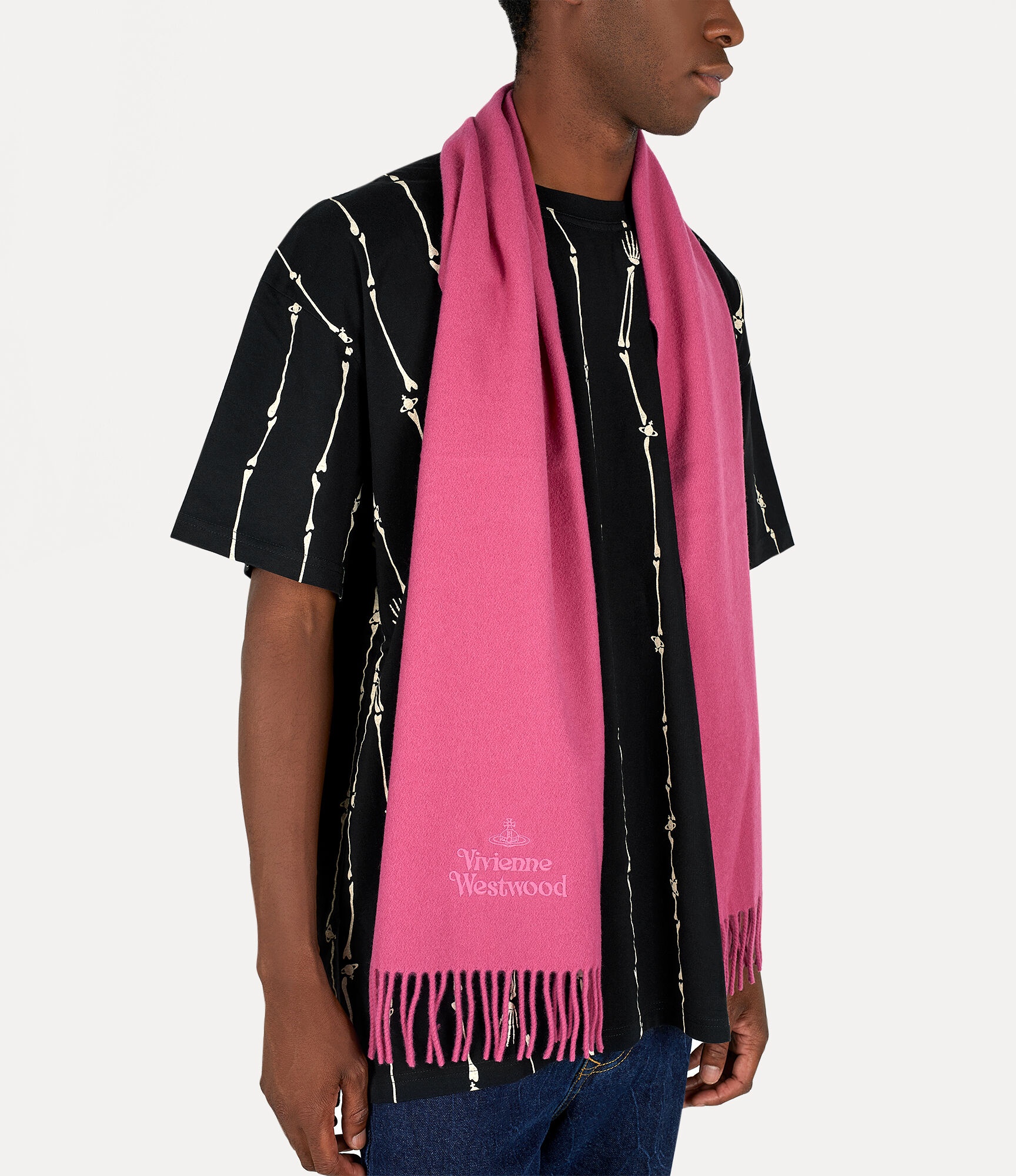 EMBROIDERED LAMBSWOOL SCARF - 3