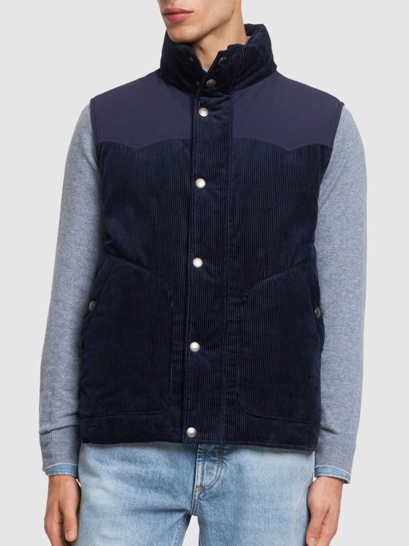 Padded corduroy vest - 3