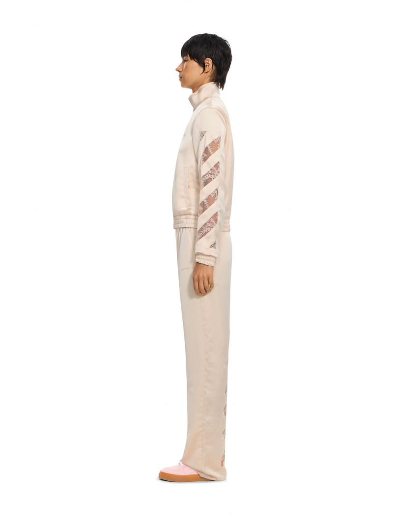 Diagonals Lace Satin Track Jacket 3